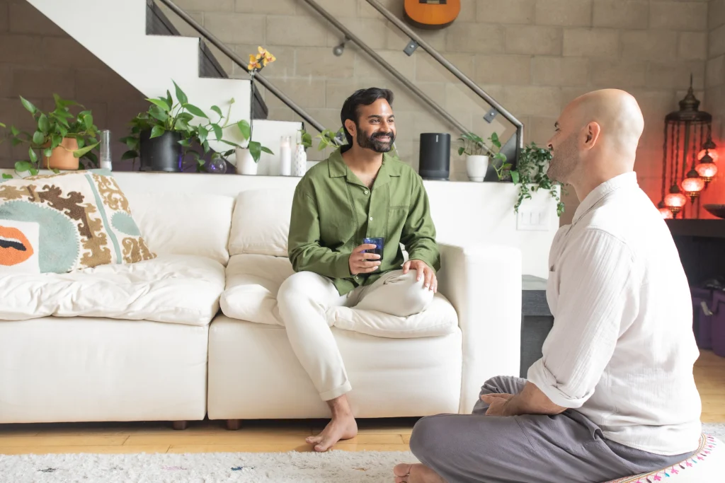 Holistic coaching conversation in the Word of Mouth studio